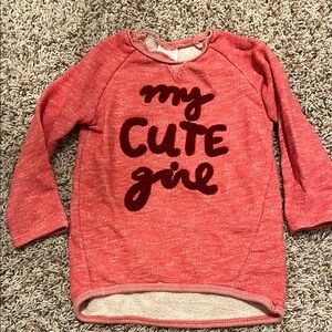 Zara Red 'My Cute Girl' Kids Top